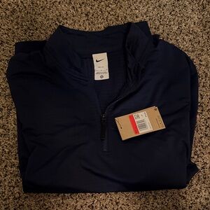 Nike Dark Blue Quarter-Zip Top